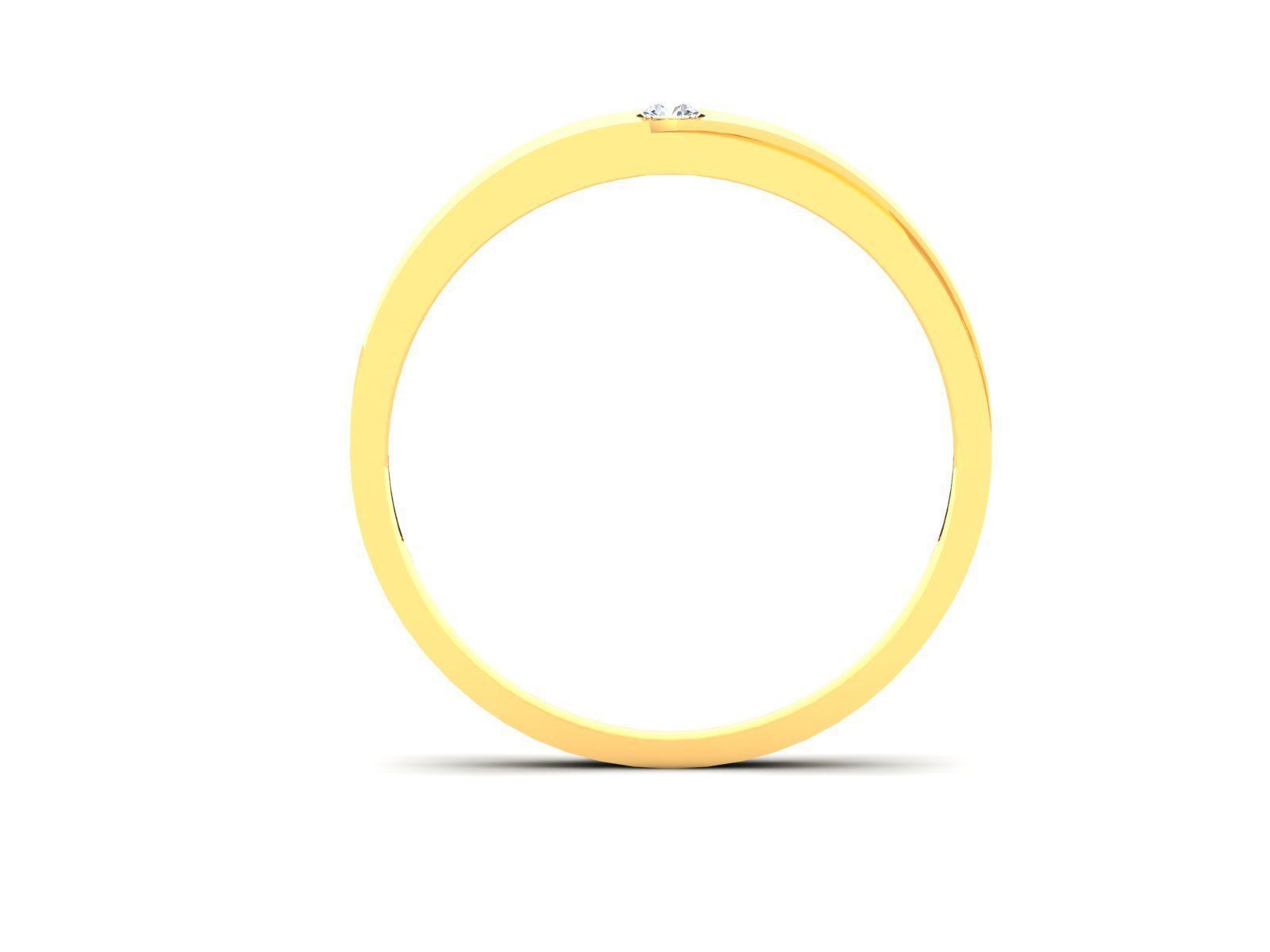 Diamond Band Ring 3dm render detail 3D print model_7
