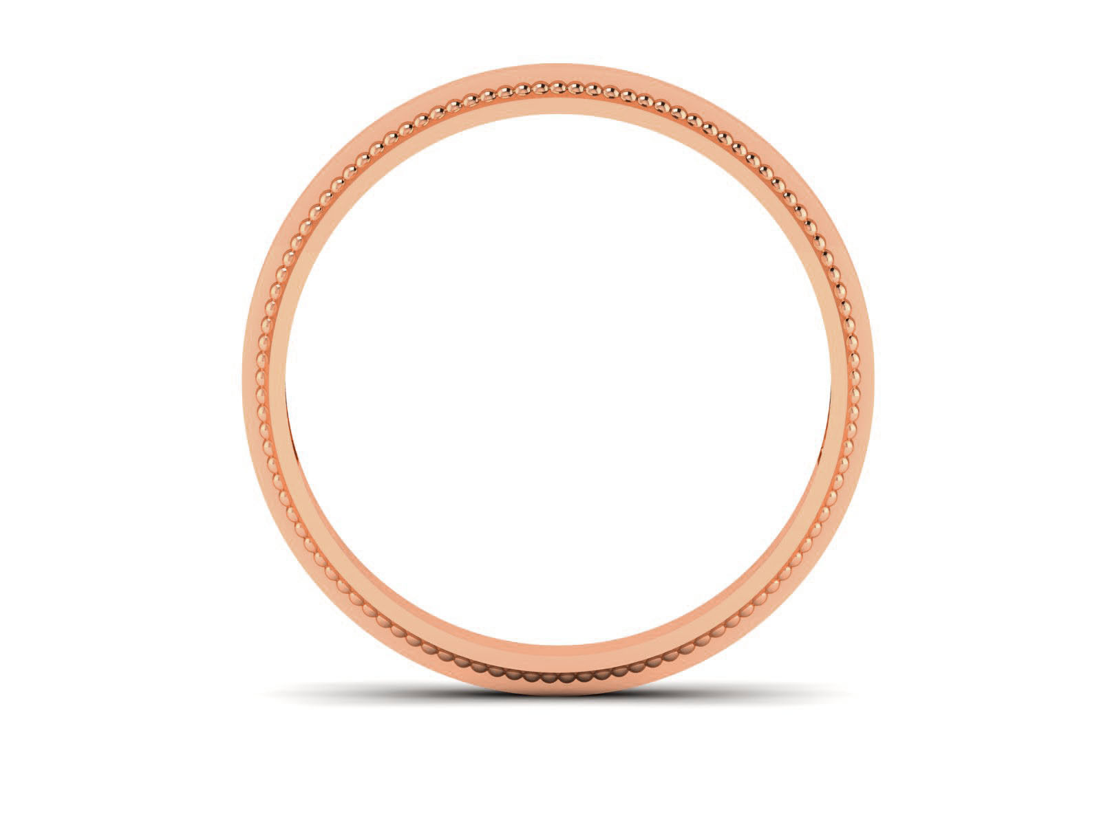 Plain Gold Band Ring 3dm render detail 3D print model_6