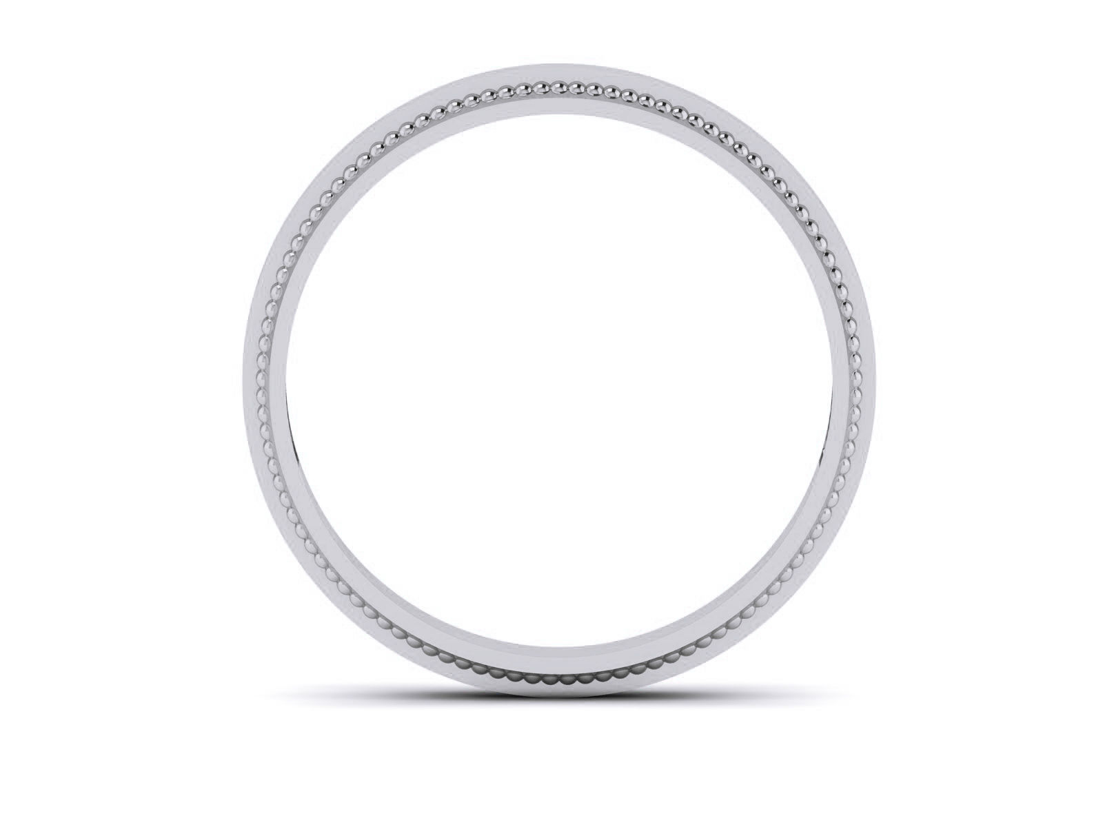 Plain Gold Band Ring 3dm render detail 3D print model_5