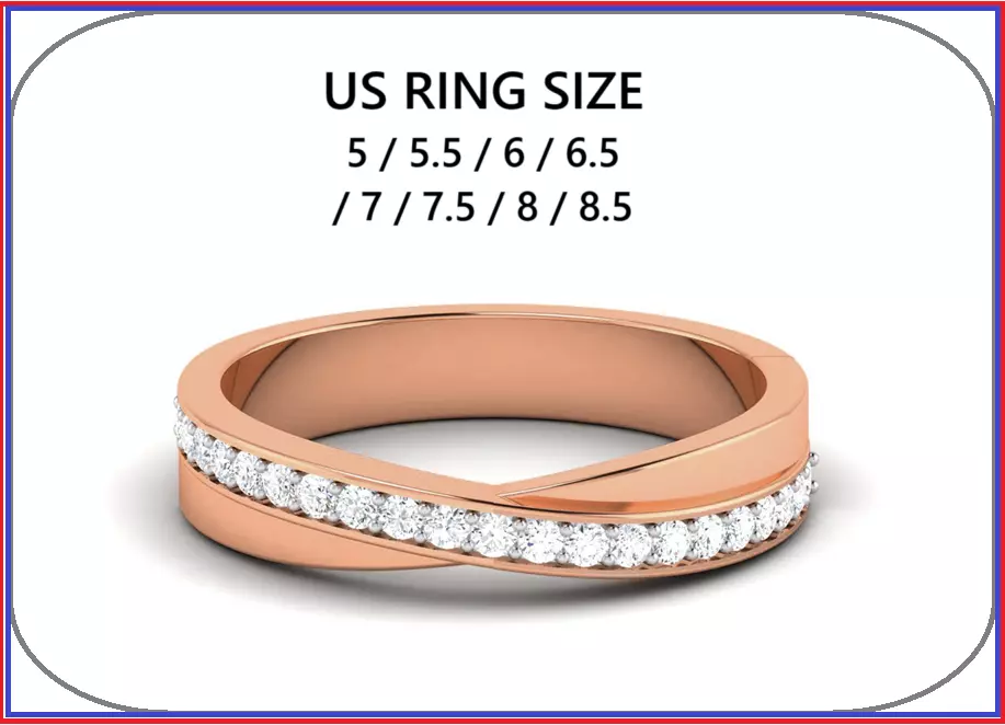 Diamond Band Ring 3dm render detail 3D print model_0