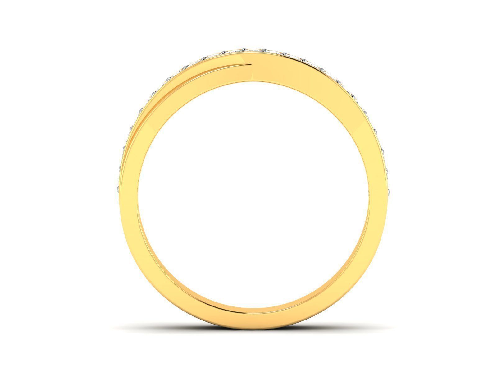 Diamond Band Ring 3dm render detail 3D print model_10