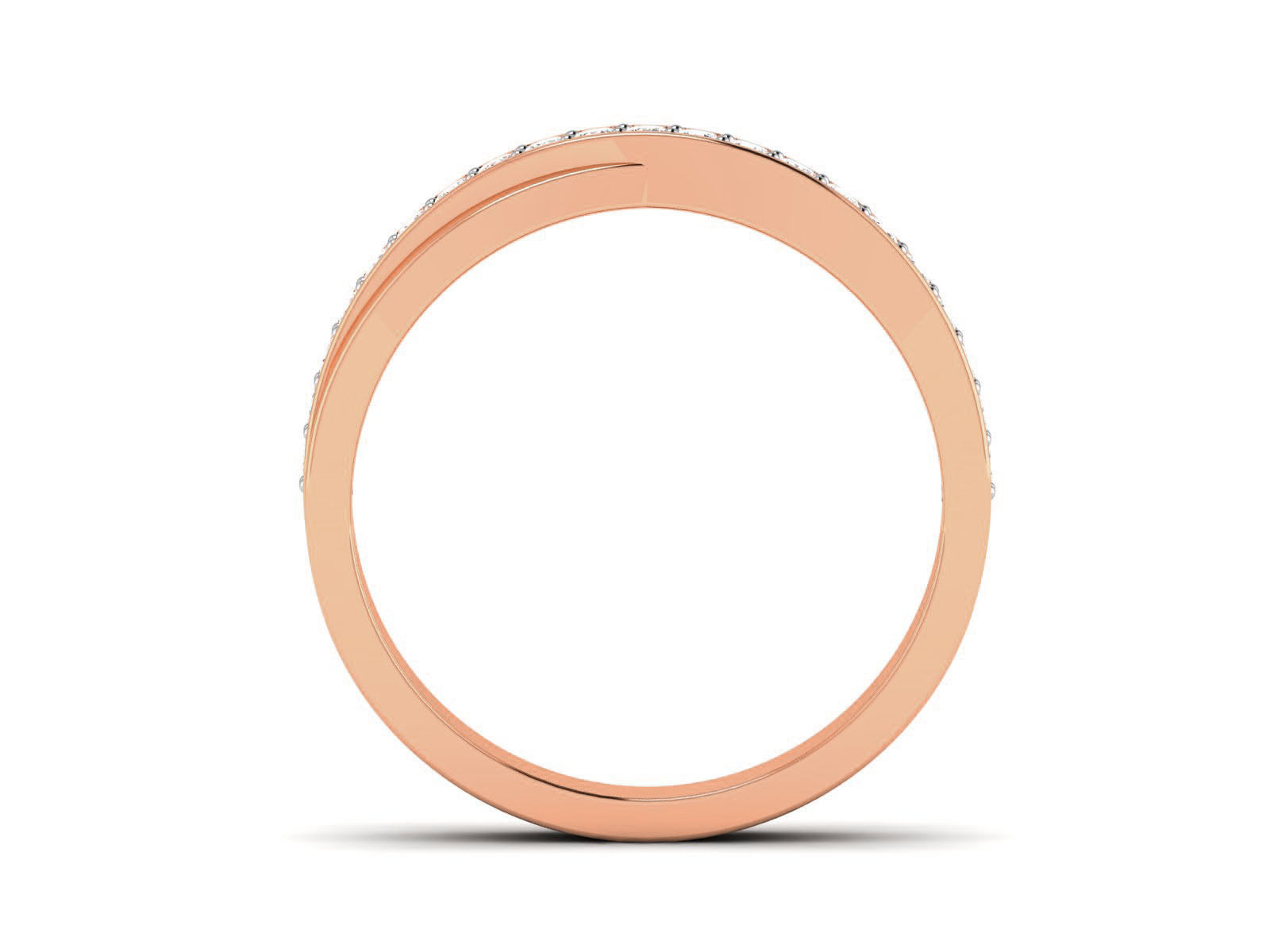 Diamond Band Ring 3dm render detail 3D print model_11