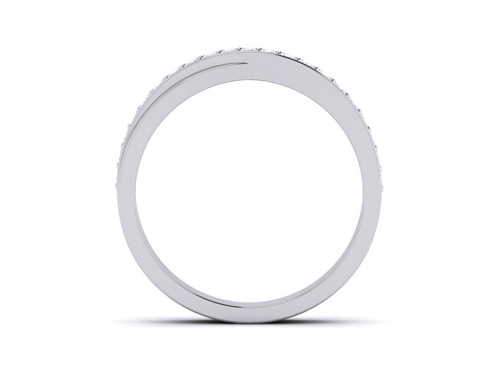 Diamond Band Ring 3dm render detail 3D print model_12