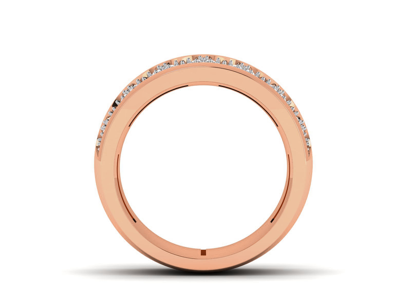 Diamond Band Ring 3dm render detail 3D print model_6