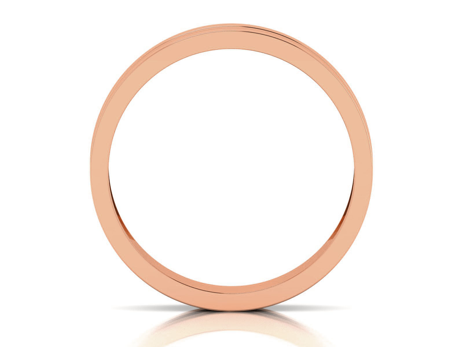 Plain Gold Band Ring 3dm render detail 3D print model_5