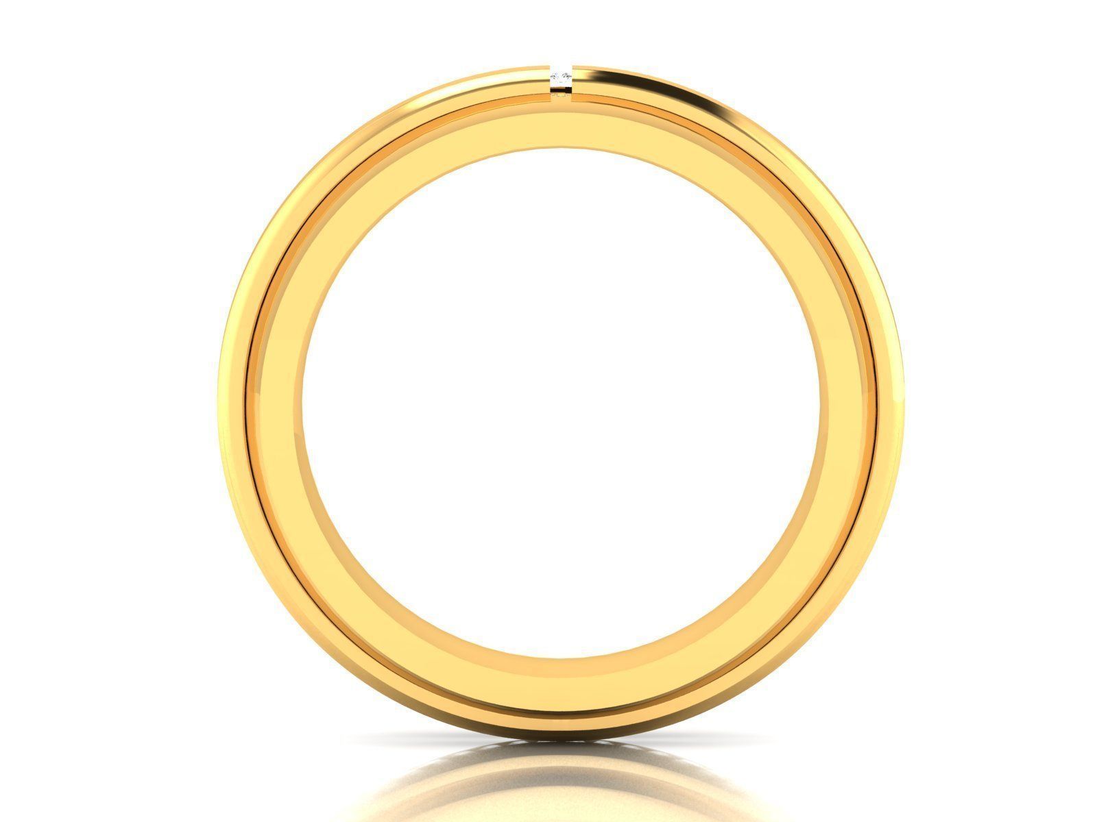 Diamond Band Ring 3dm render detail 3D print model_4