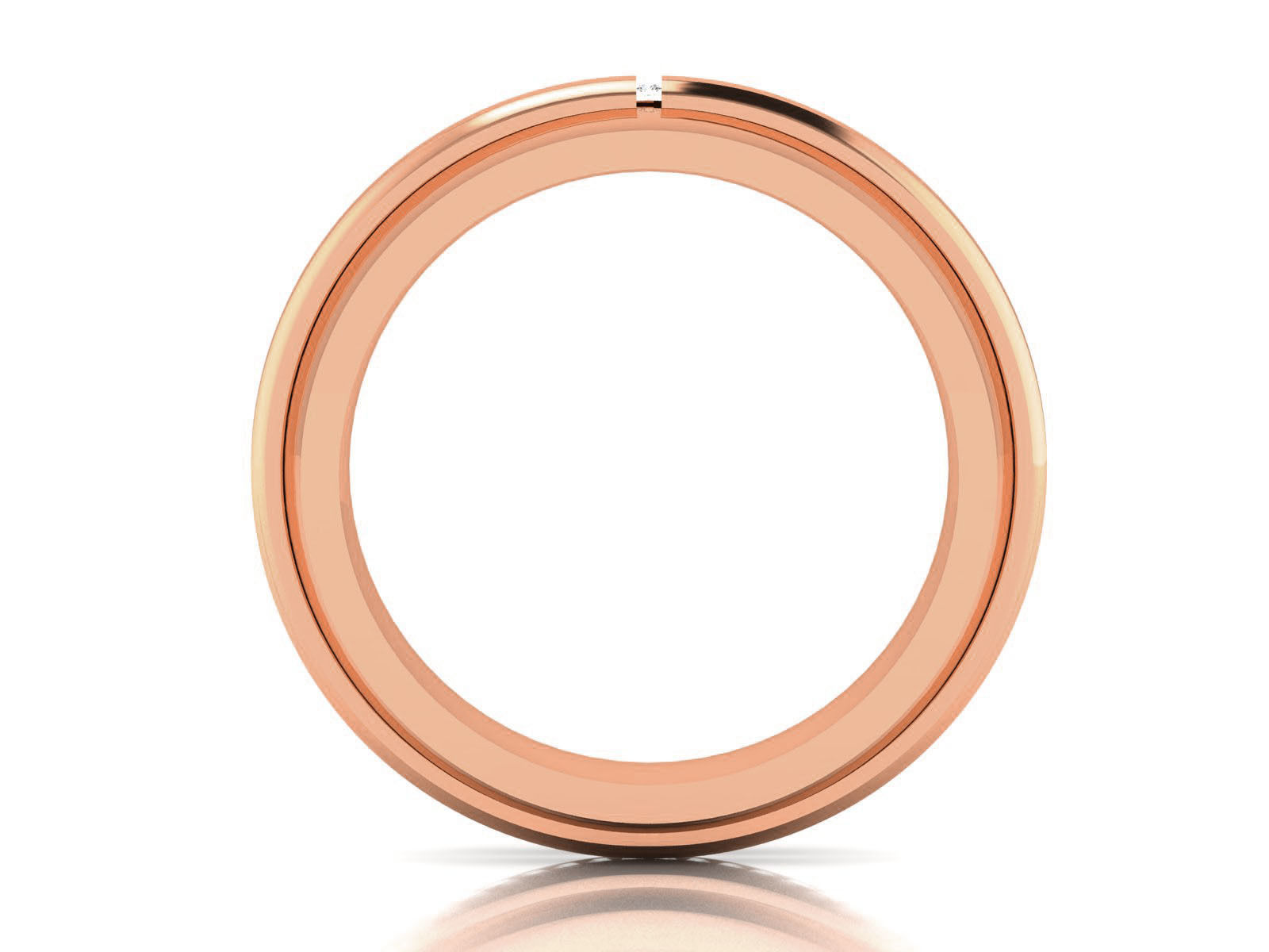 Diamond Band Ring 3dm render detail 3D print model_5