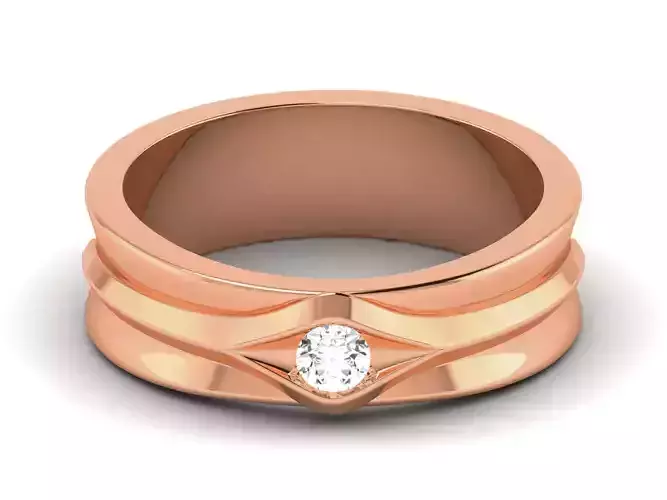 Diamond Band Ring 3dm render detail  3D print model