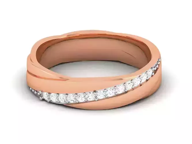 Diamond Band Ring 3dm render detail 