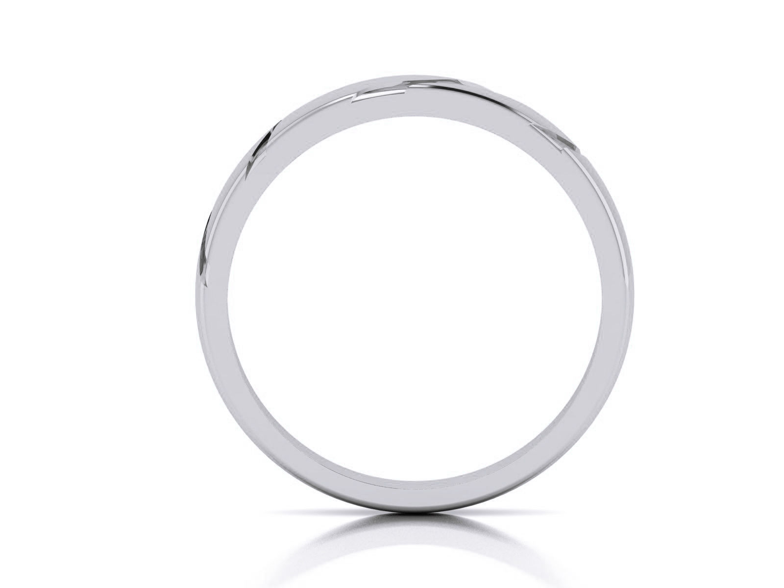 Plain Gold Band Ring 3dm render detail  3D print model_6