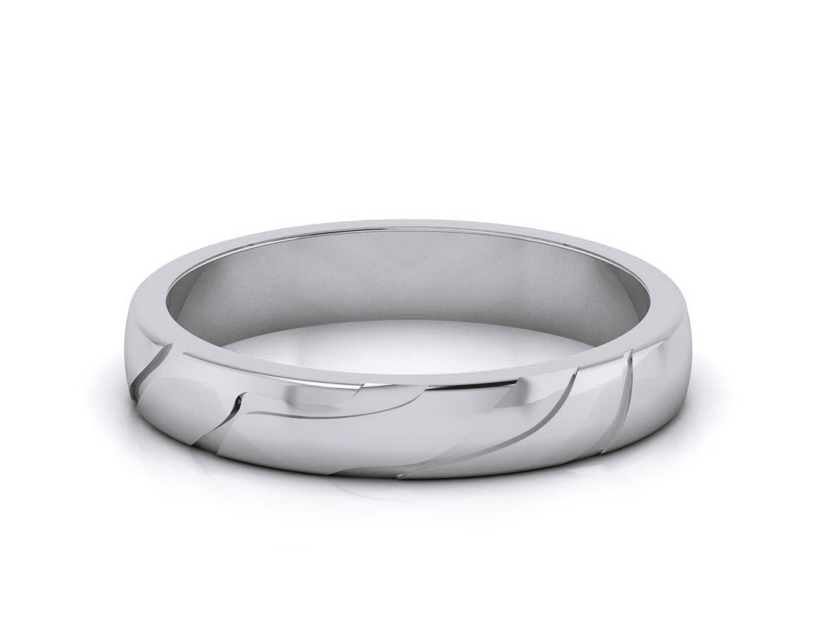 Plain Gold Band Ring 3dm render detail  3D print model_10