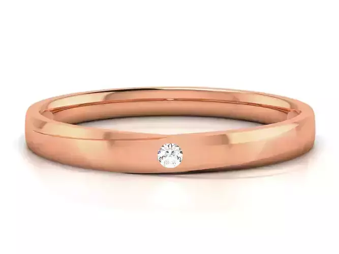 Diamond Band Ring 3dm render detail  3D print model
