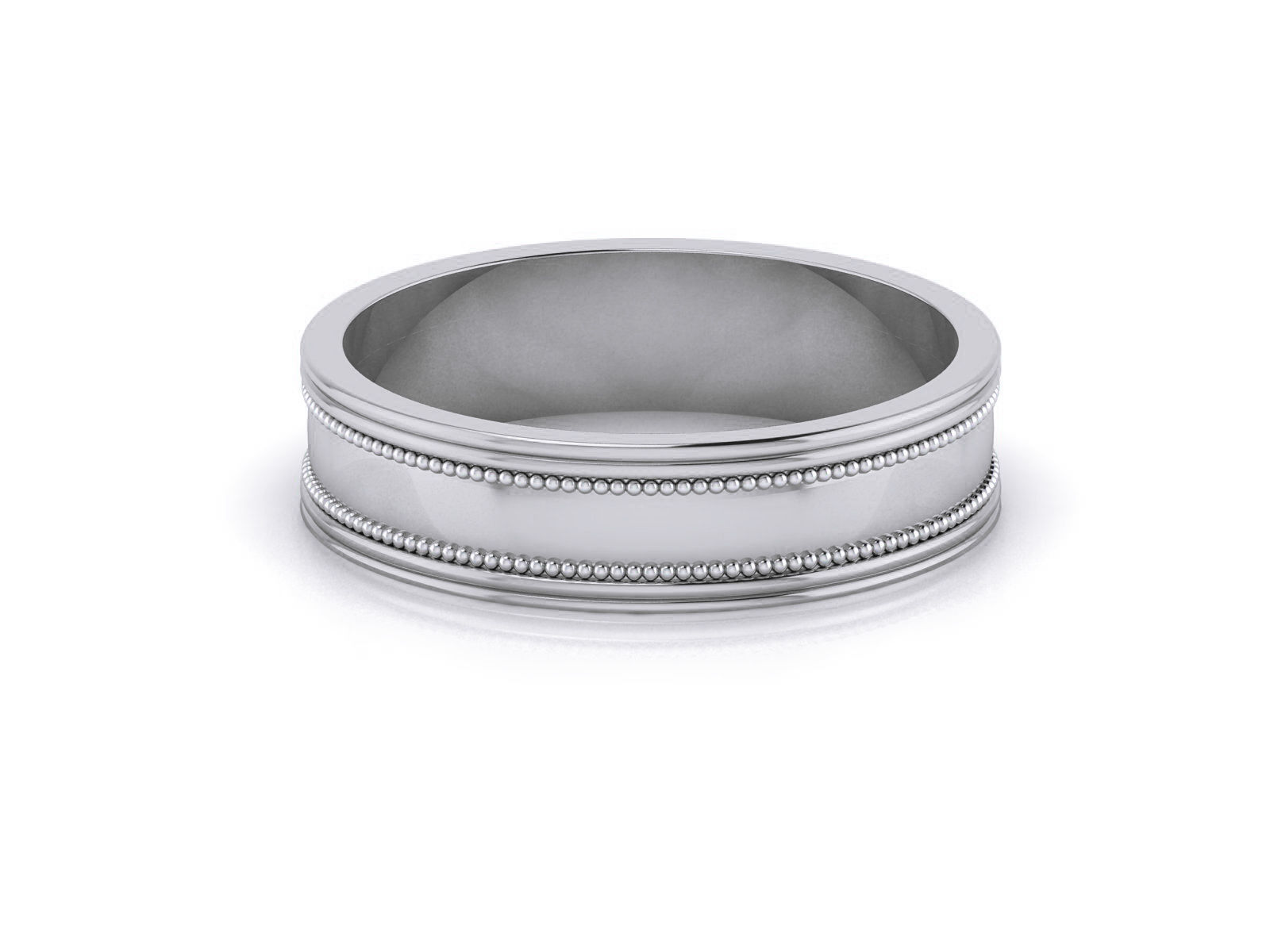 Plain Gold Band Ring 3dm render detail 3D print model_12