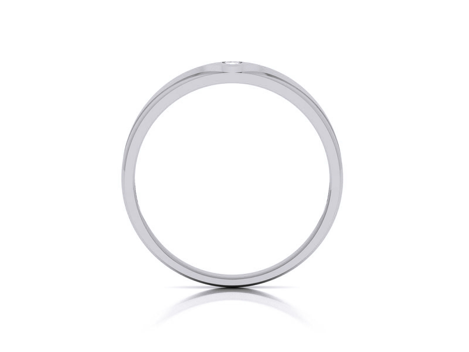 Diamond Band Ring 3dm render detail 3D print model_6