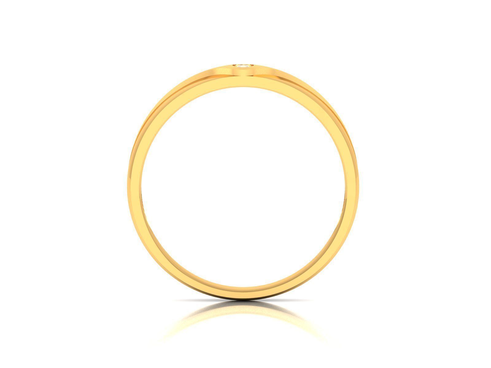 Diamond Band Ring 3dm render detail 3D print model_7