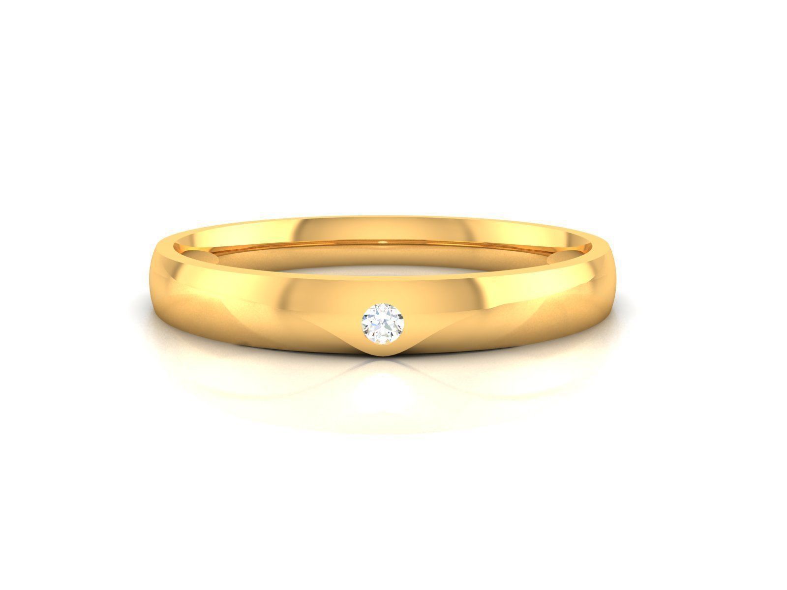 Diamond Band Ring 3dm render detail 3D print model_12