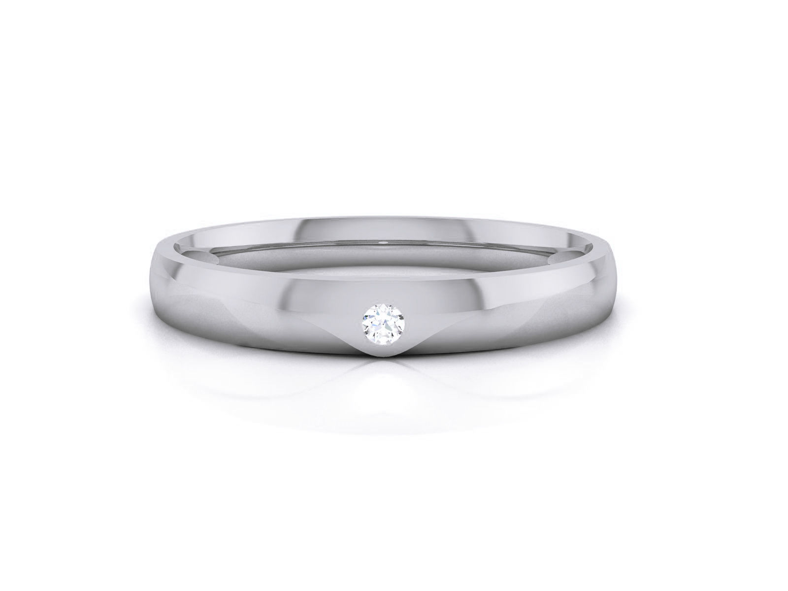 Diamond Band Ring 3dm render detail 3D print model_11