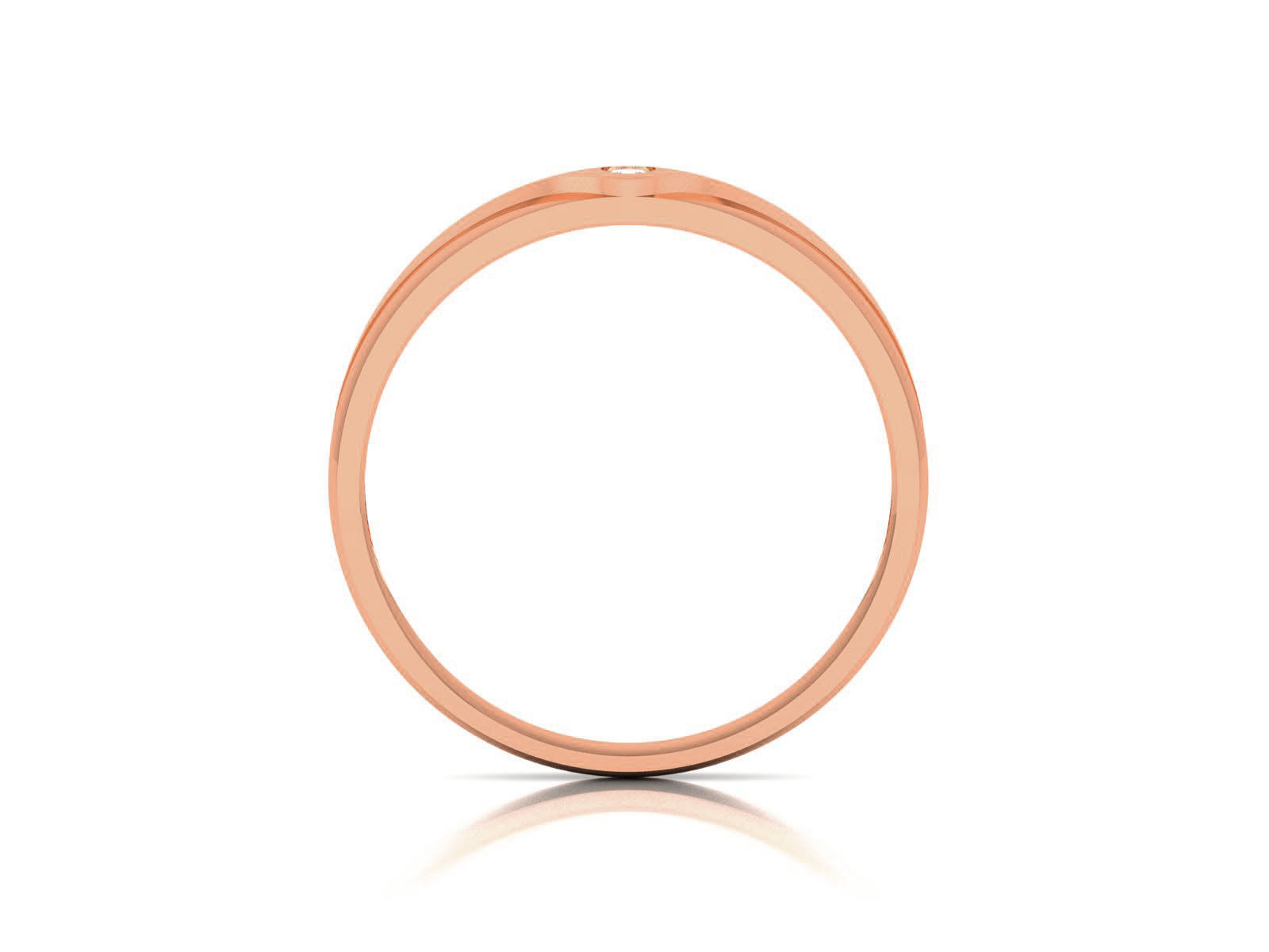 Diamond Band Ring 3dm render detail 3D print model_4