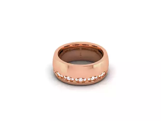 Diamond Band Ring 3dm render detail 