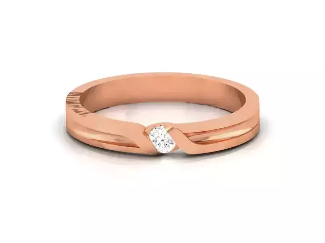 Diamond Band Ring 3dm render detail  3D print model