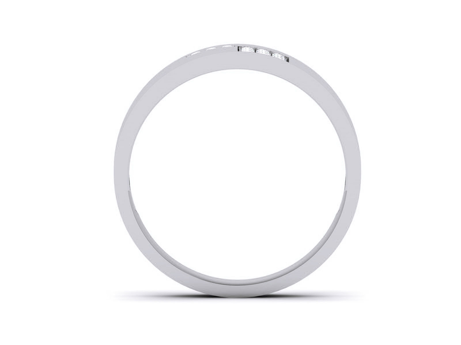 Diamond Band Ring 3dm render detail  3D print model_7