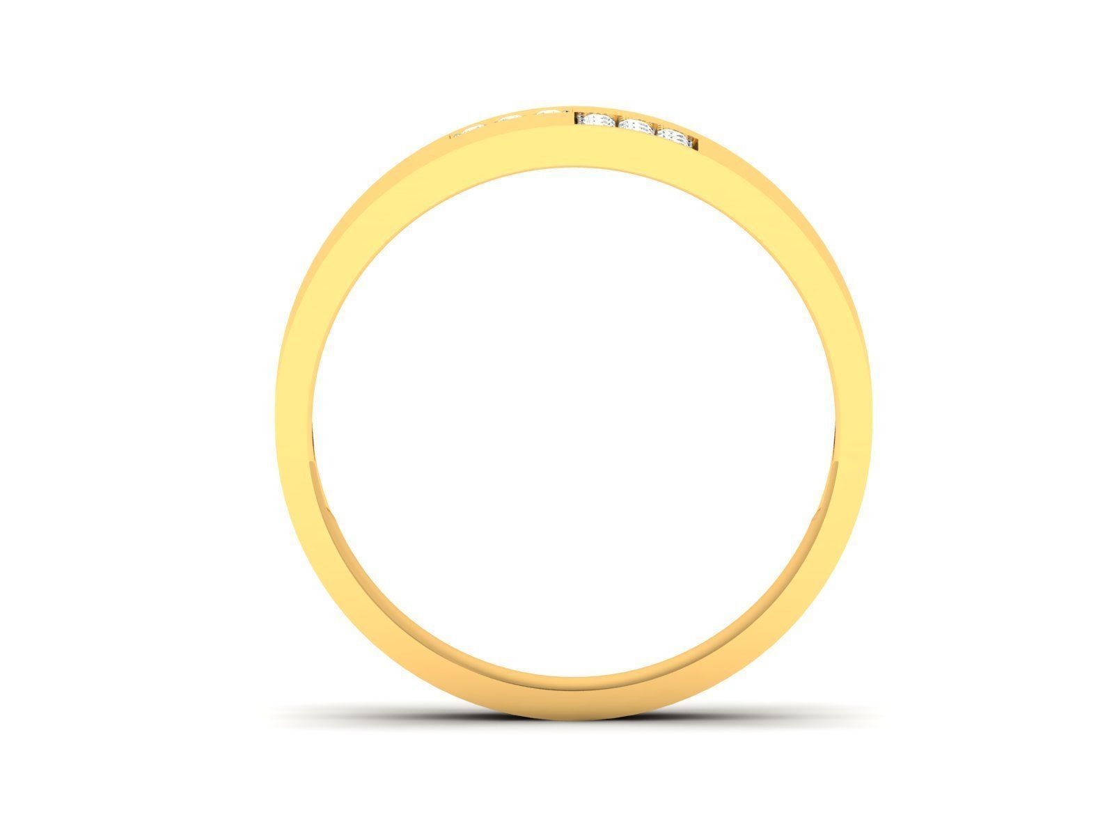 Diamond Band Ring 3dm render detail  3D print model_5