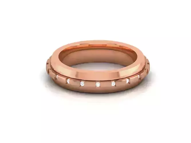 Diamond Band Ring 3dm render detail 