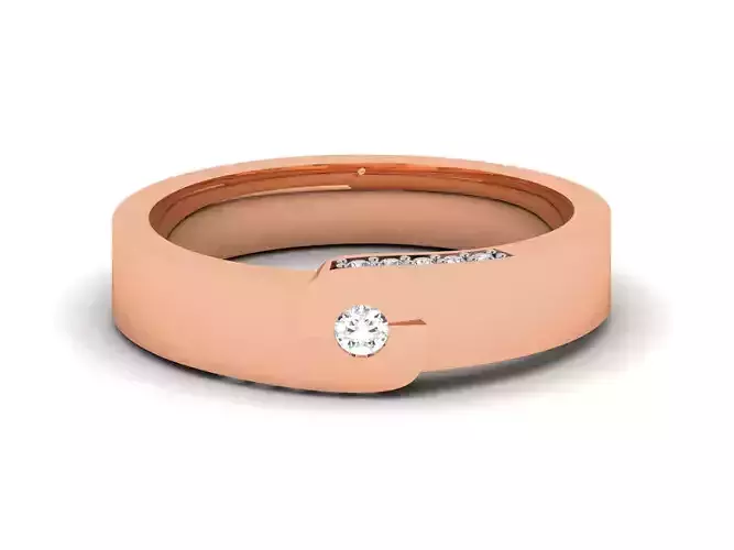 Diamond Band Ring 3dm render detail  3D print model