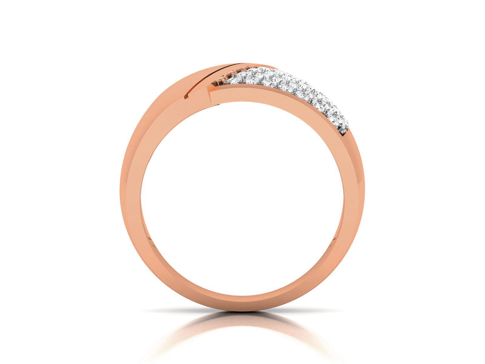 Diamond Band Ring 3dm render detail  3D print model_5