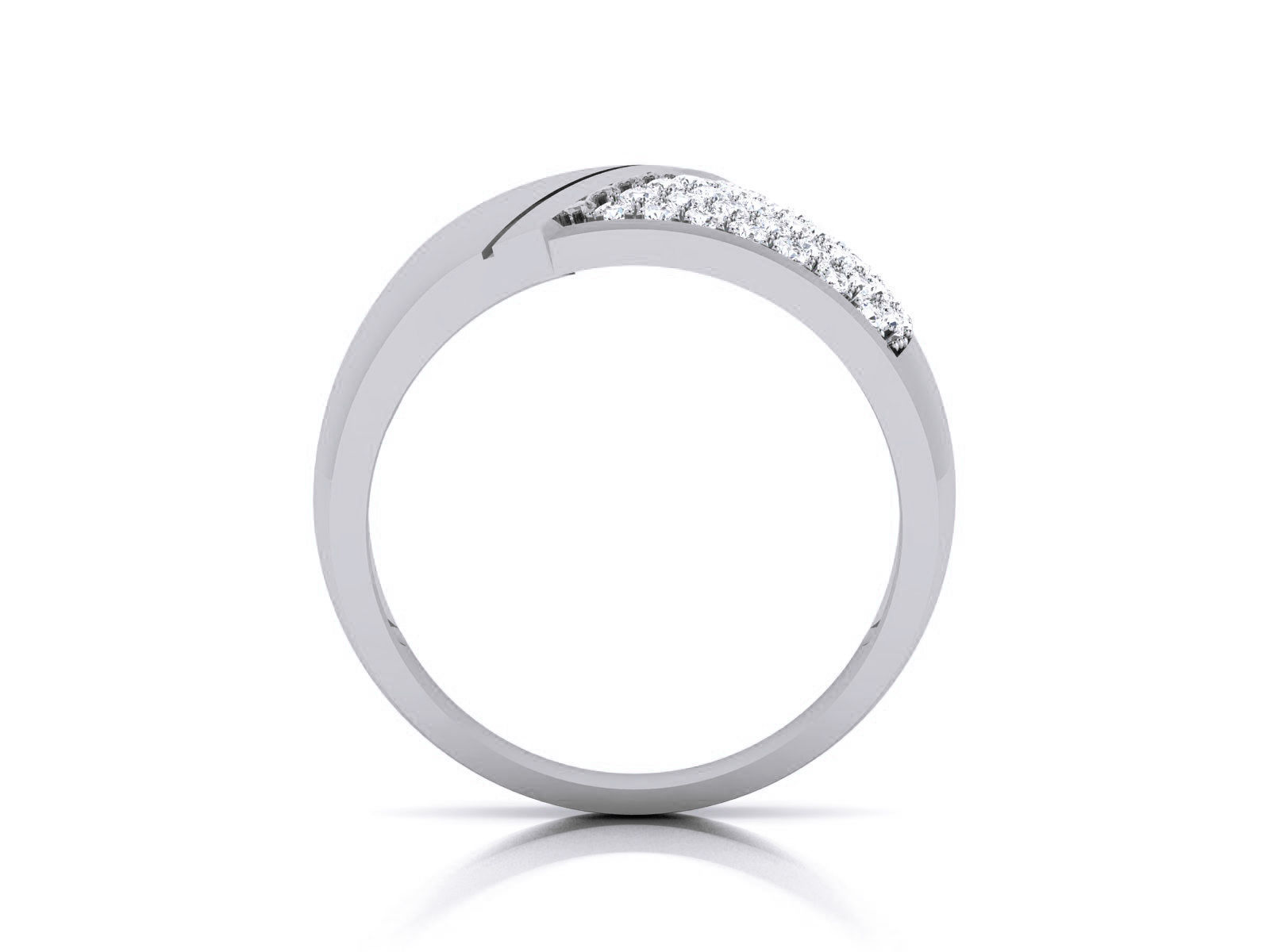 Diamond Band Ring 3dm render detail  3D print model_4