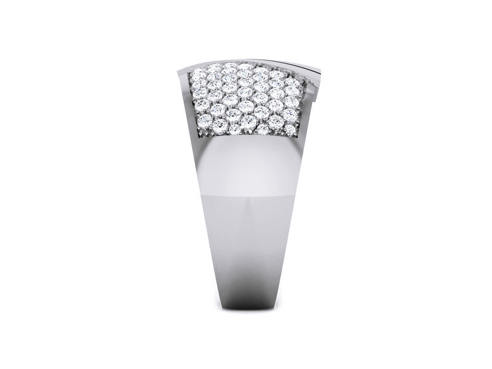 Diamond Band Ring 3dm render detail  3D print model_7