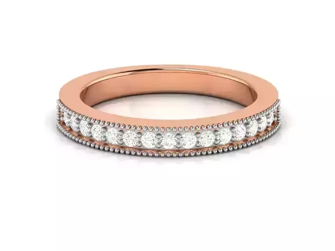 Diamond Band Ring 3dm render detail  3D print model