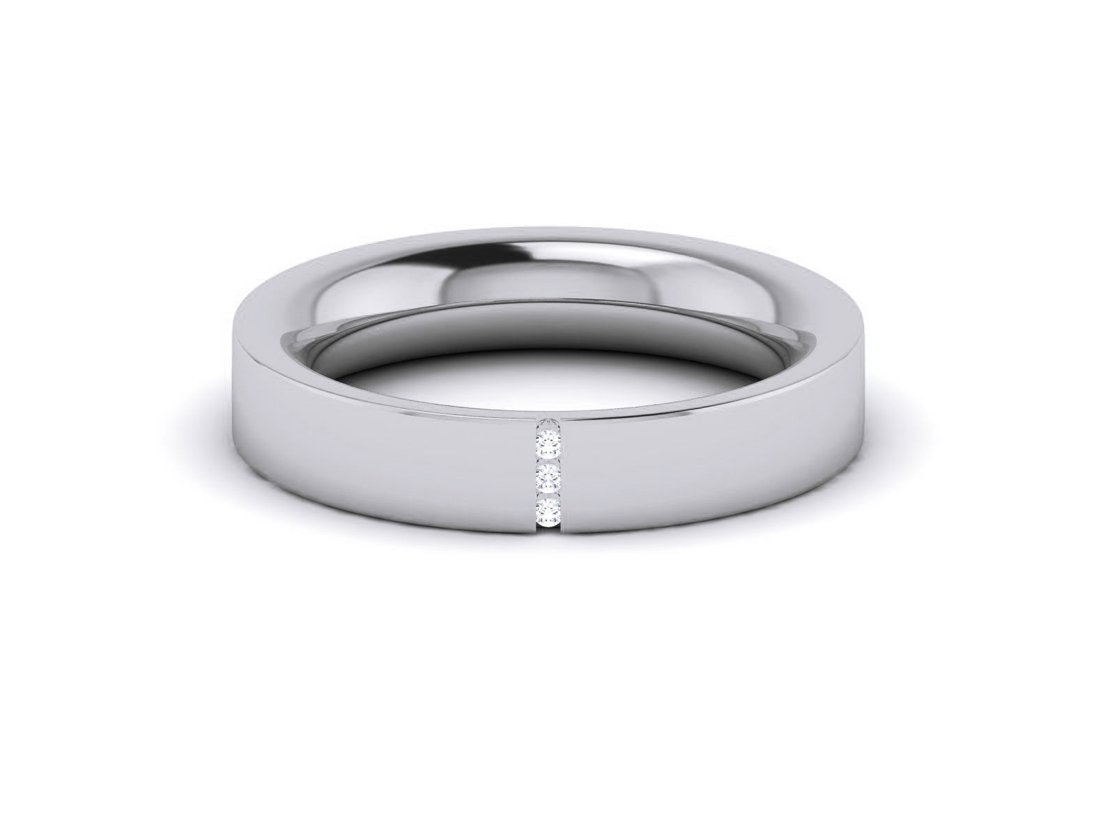 Diamond Band Ring 3dm render detail  3D print model_11