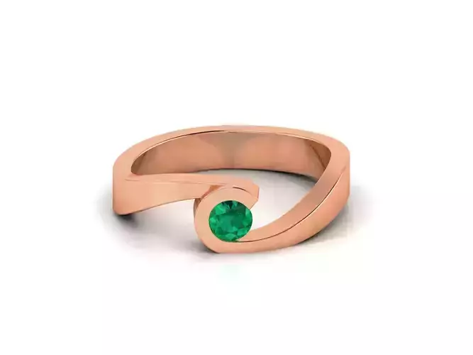 Diamond Band Ring 3dm render detail 