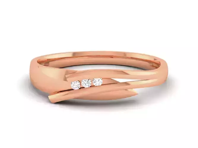 Diamond Band Ring 3dm render detail 