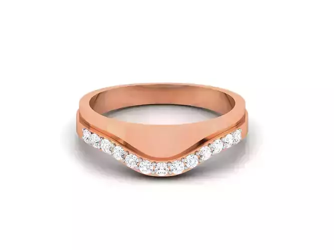 Diamond Band Ring 3dm render detail 