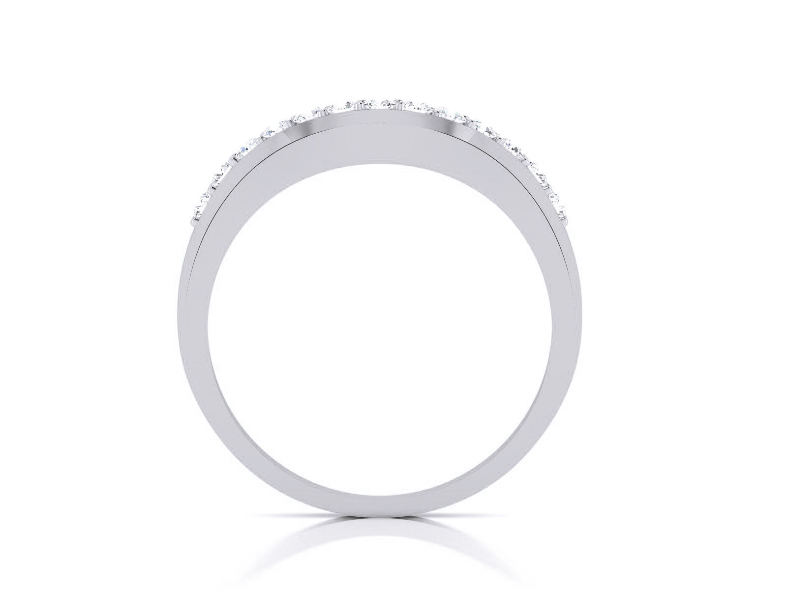 Diamond Band Ring 3dm render detail  3D print model_7