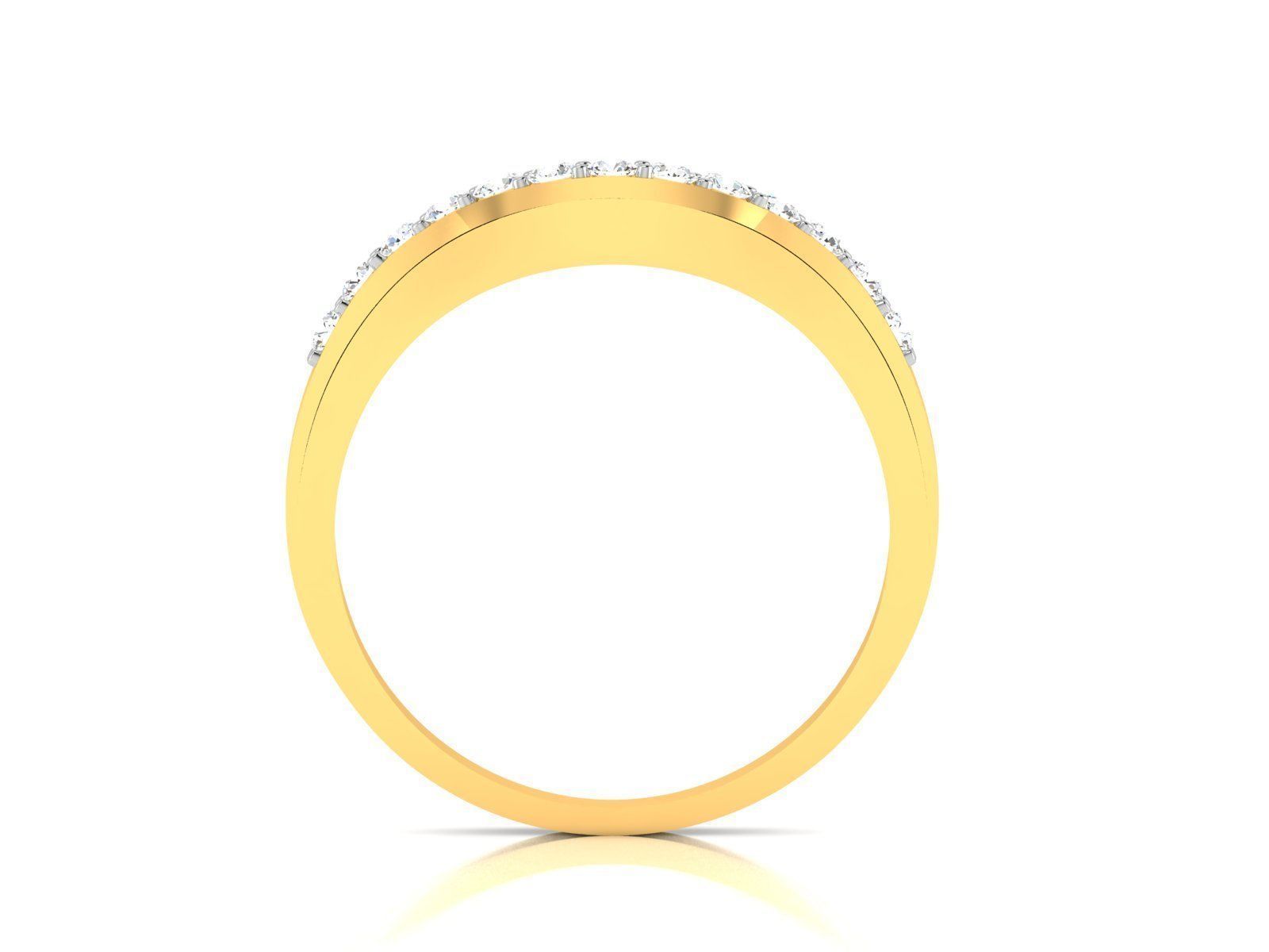 Diamond Band Ring 3dm render detail  3D print model_4