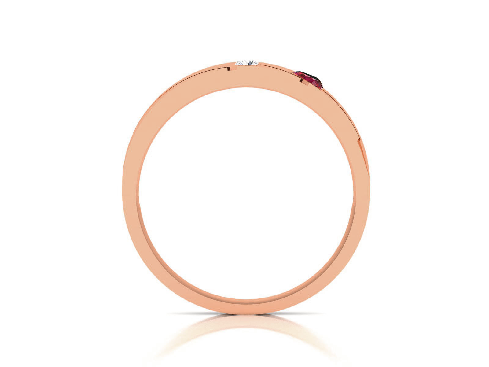 Diamond Band Ring 3dm render detail  3D print model_4