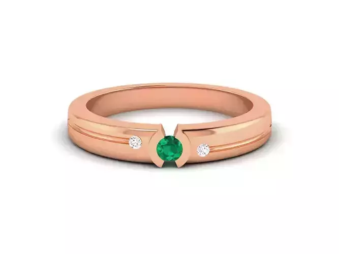 Diamond Band Ring 3dm render detail 