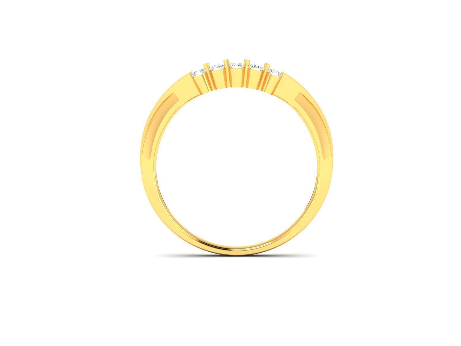 Diamond Band Ring 3dm render detail  3D print model_7