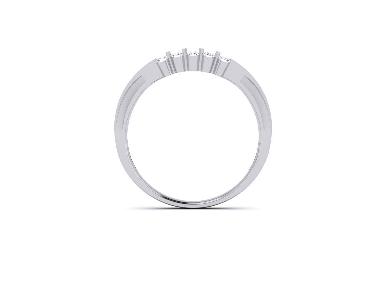 Diamond Band Ring 3dm render detail  3D print model_9