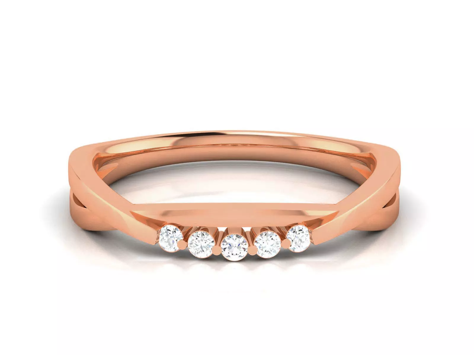 Diamond Band Ring 3dm render detail  3D print model_0