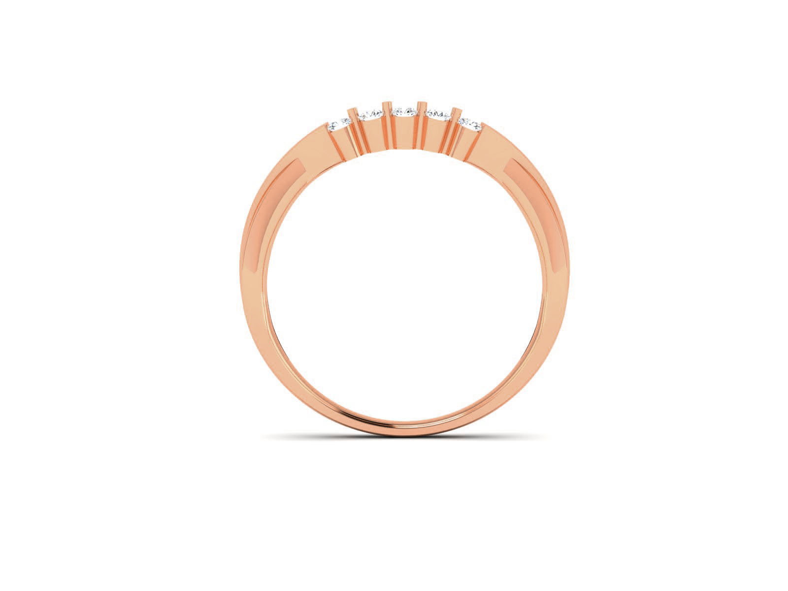 Diamond Band Ring 3dm render detail  3D print model_8