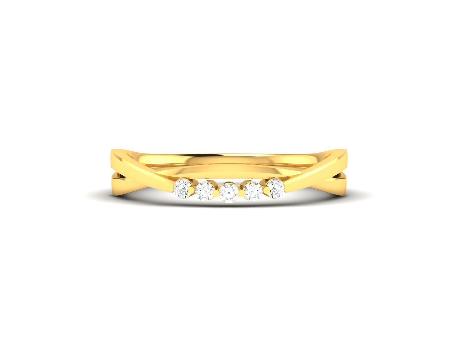 Diamond Band Ring 3dm render detail  3D print model_14
