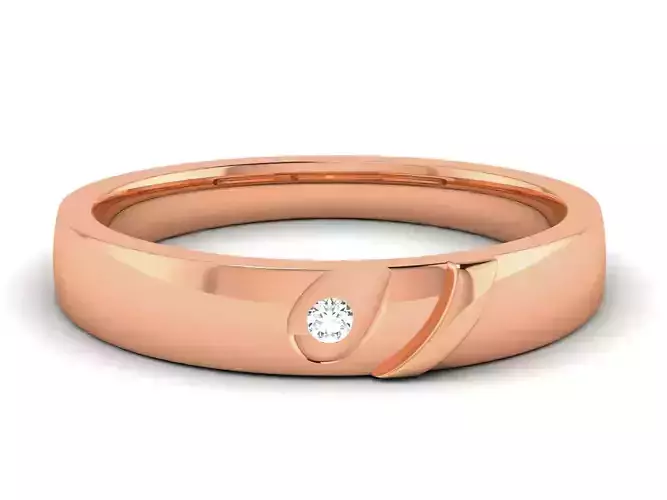 Diamond Band Ring 3dm render detail  3D print model