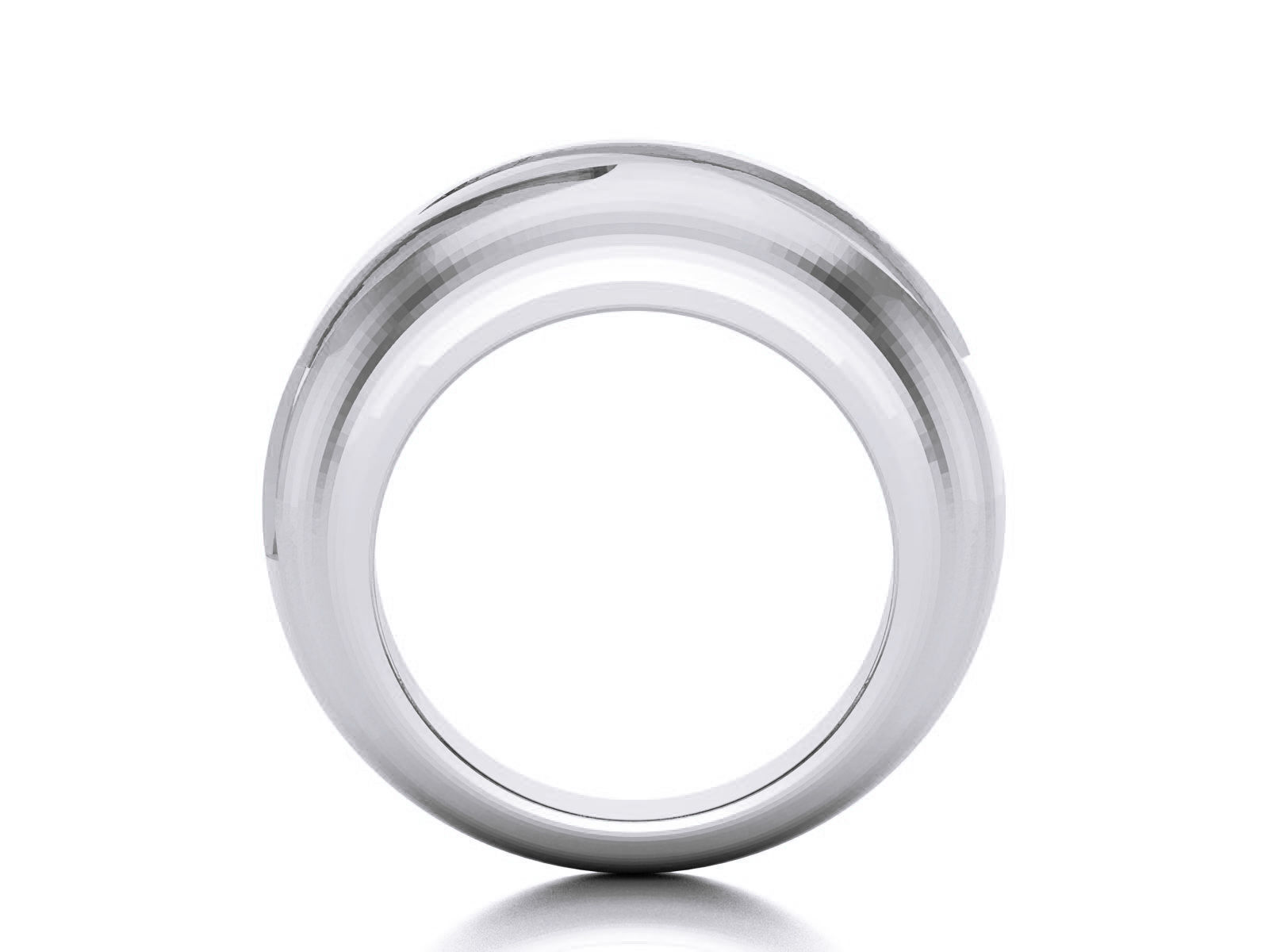 Plain Gold Band Ring 3dm render detail 3D print model_15