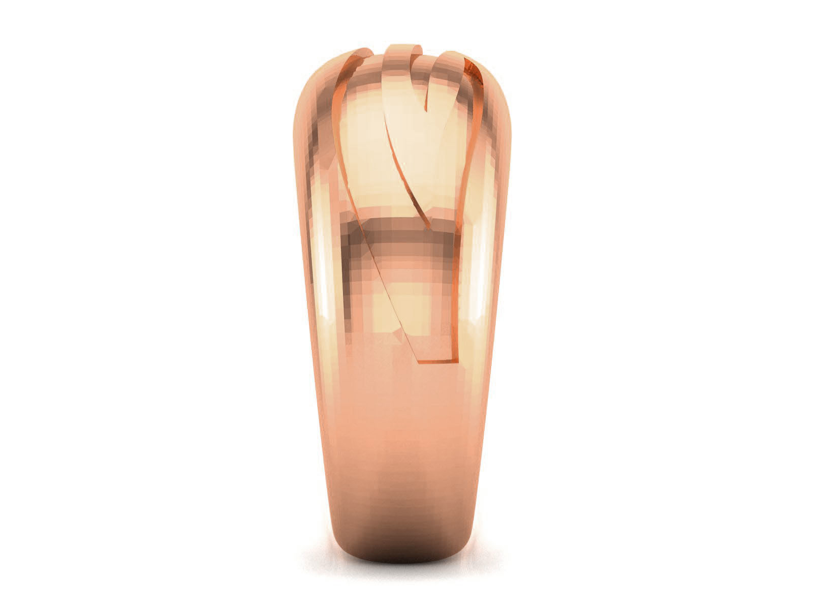 Plain Gold Band Ring 3dm render detail 3D print model_19