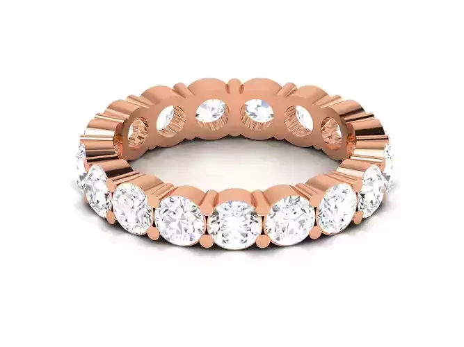 Diamond Band Ring 3dm render detail  3D print model