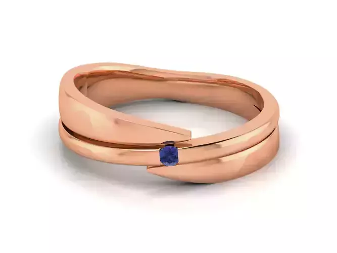 Diamond Band Ring 3dm render detail 